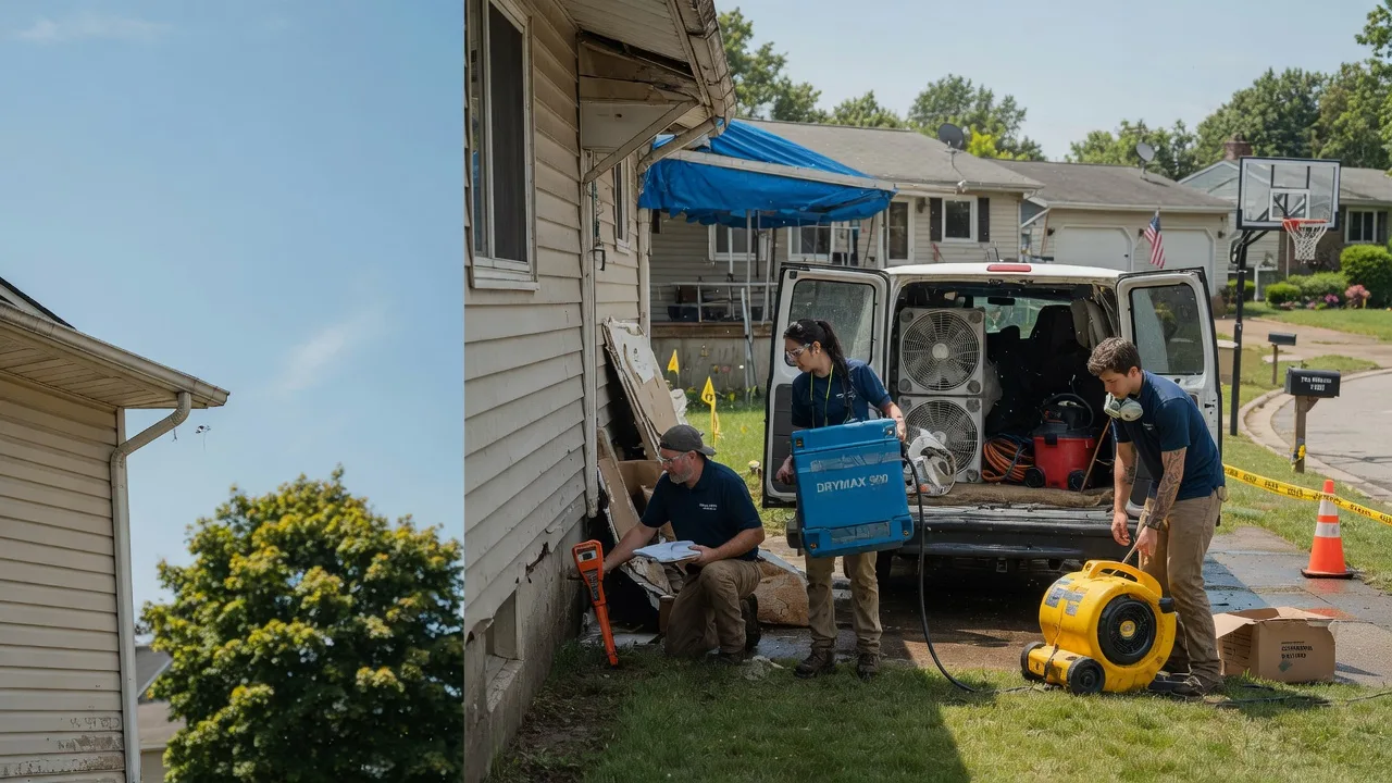 Ceiling Leak Cleanup in Alma Center, WI near me