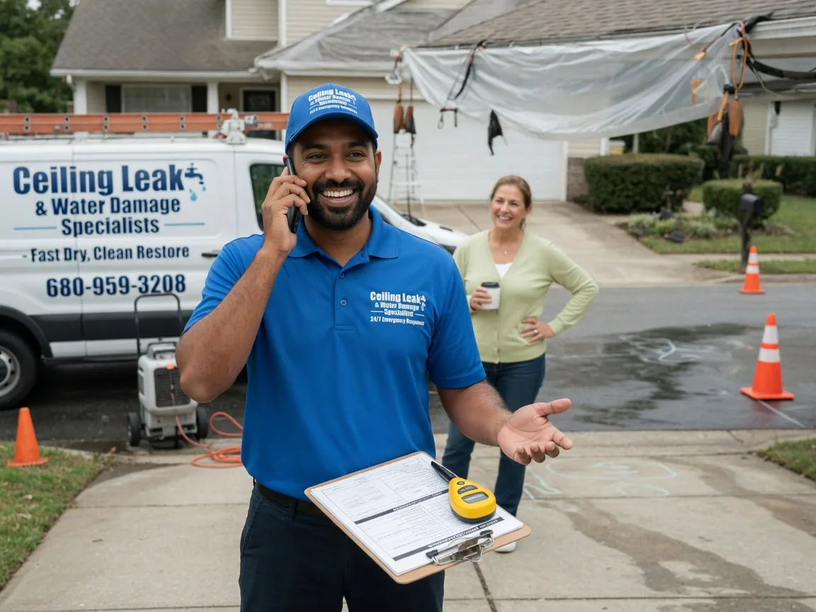 Ceiling Leak Cleanup Alma Center, WI FAQs
